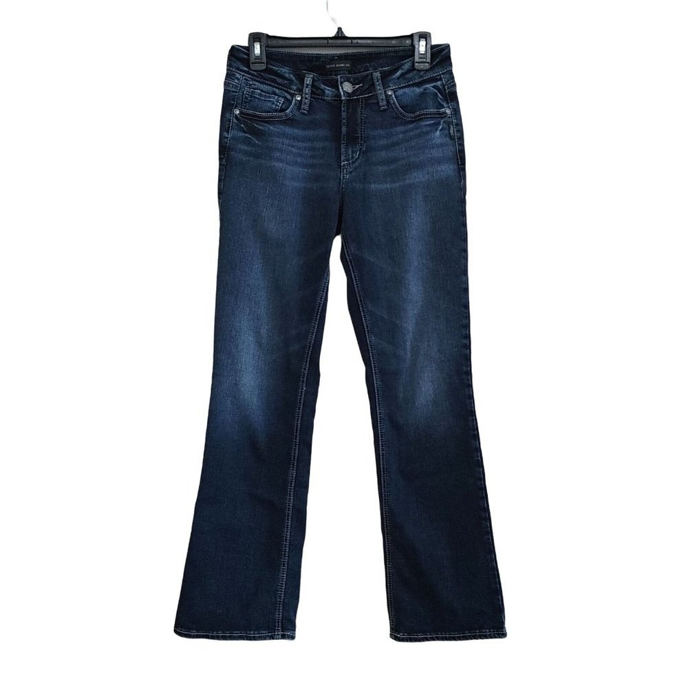 Silver Suki Slim Boot Cut Jeans Size 28/31 Women's Stretch Mid Rise Cotton Blend